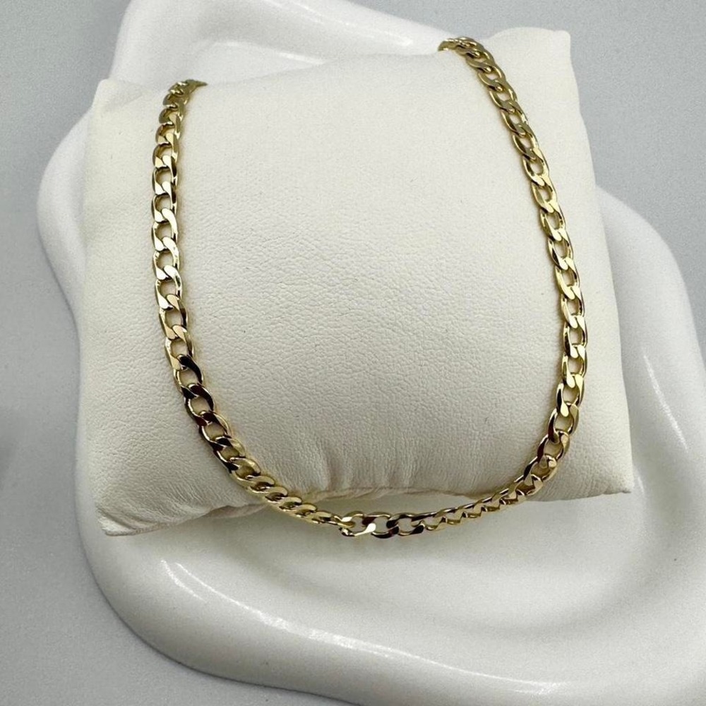 Gold plated‎ curb chain necklace